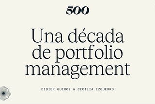 Una década de portfolio management
