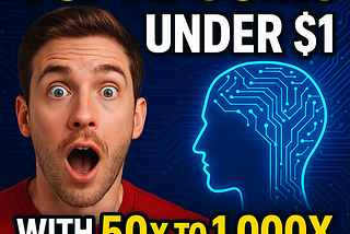 Top AI Coins Under $1 with 50x, 100x, or Even 1,000x Potential in This Bull Market