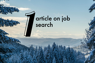 Where to start the job search?
