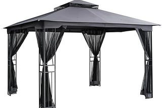 lowes-12-ft-x-6-5-ft-gray-metal-rectangle-gazebo-polyester-el-zpty-h-wl3-1