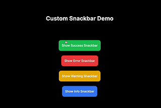 How to create a custom snackbar in Next.js 14 using Tailwind CSS