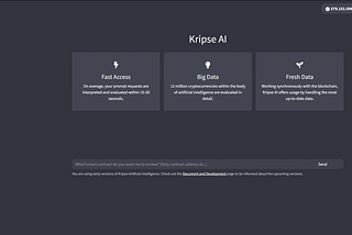 Kripse AI — Kripse AI is artificial intelligence that evaluates and comments on the current status…