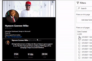 “Wike” — The Tweet With The Highest
Engagement