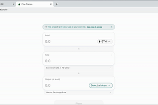 Pine.finance — Limit orders 101