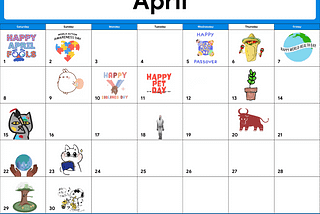 The GIF Calendar: April 2023