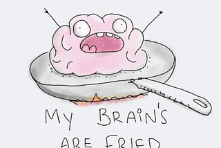 GIF: Brain in a frying pan, screaming.