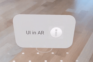 How to add UI elements to AR scene in ARCore