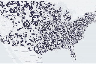 Gliders over the US: Conway’s Game of Life with zip codes