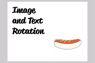 Comp How-To: Image and Text Rotation