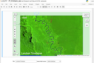GEE Tutorial #27: How to build an interactive Earth Engine App for creating Landsat timelapse?