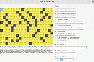 Acrostic support added to GNOME Crosswords