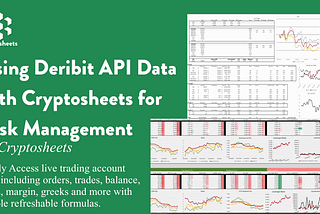 Deribit API data in Excel & Google Sheets for Crypto Derivatives Risk Management & Options Analysis