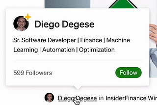 Being the 600th Follower of Diego: A Medium Challenge