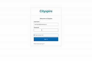 Gif walk through of Cityspire app.