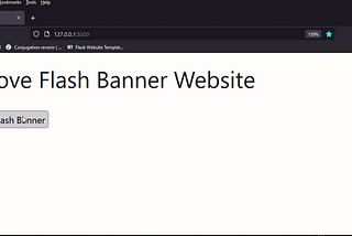 Remove Flash Message from Flask Web Application