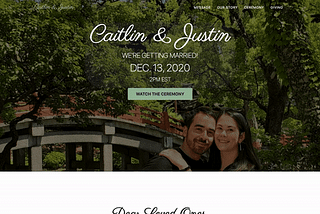 Building a Wedding Website