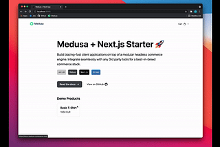 Setting up a Next.js storefront for your Medusa project