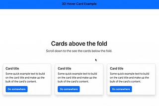 Beyond Flat Design: Spark Life into Your Website with 3D Hover Cards