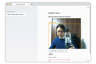 Developing a streamlit-webrtc component for real-time video processing