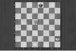 Queen moves in a chess board