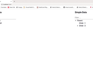 React Tree Component with Filter