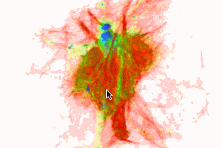 Multivolume rendering in Jupyter with ipyvolume: cross-language 3d visualization