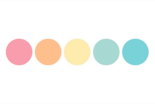 An animated wave of colorful of circles.