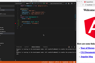 Super-charged live editing and JavaScript debugging for Angular using Visual Studio Code 🔥 🎉
