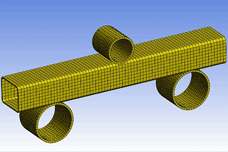 Three-Point Bending (or Flexural Test) in ANSYS -2024