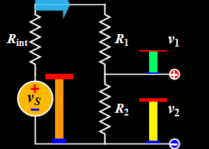 Simple Voltage Divider Circuit GIF