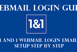 1 and 1 Webmail Login