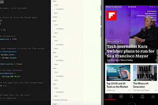 Recreate Flipboard’s iconic page-flipping motion in Framer.