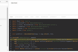 Writing a Storybook addon to show code examples