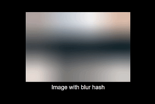 Image loading with blur