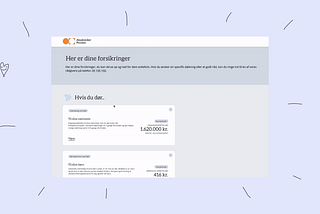 UX case study: Redesigning the insurance overview page for AkademikerPension