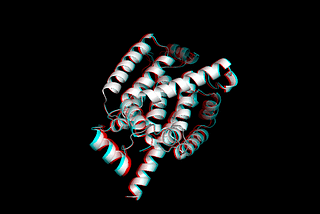 Rendering Deepmind’s Predicted Protein Structures for Novel Coronavirus 2019 (Stereo Anaglyphs)