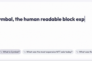 Introducing Cymbal, the human readable block explorer