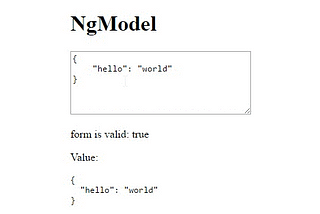 Angular 2 — Implementing a Custom Form Control with Validation (JSON-Input)