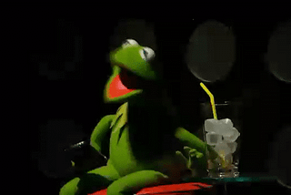 My life in exams expressed by kermit.