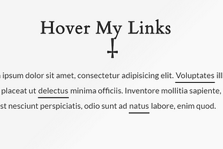 Pretty Link Hover Effects for the Web