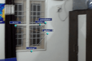 An Experiment on Interactive knowledge graph Visualization using Hololens