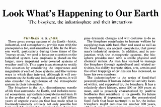 Look What’s Happening to Our Earth