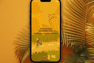 Design a Nice Horizontal Sliding Presentation for iOS using Swift 5