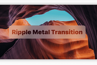 Custom SwiftUI transitions with Metal
