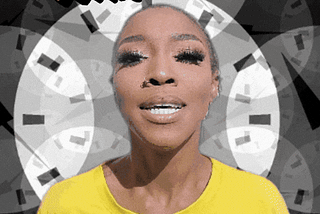 an giph of an African girl yelling “WAKE UP”