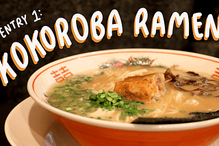 Kokoroba Ramen: Eating Through Tokyo <1000¥