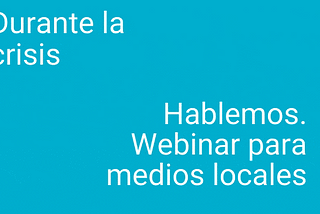 El Periodismo Local Importa y necesitamos saber qué necesitas para ayudarte a hacer tu trabajo en…