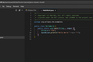 How to quickly deploy a VS Code extension on Eclipse Che