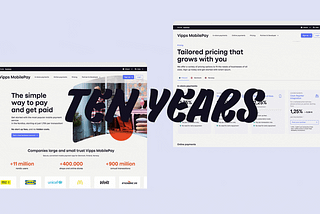 Animation showcasing 10 years of design work.