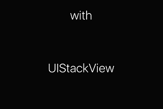 Entrance animation with UIStackView
